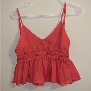 Cute pink Cotton Candy LA cropped tank